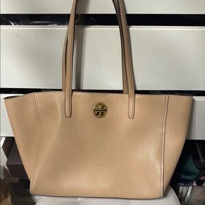 Tory Burch Tan Leather Tote Bag